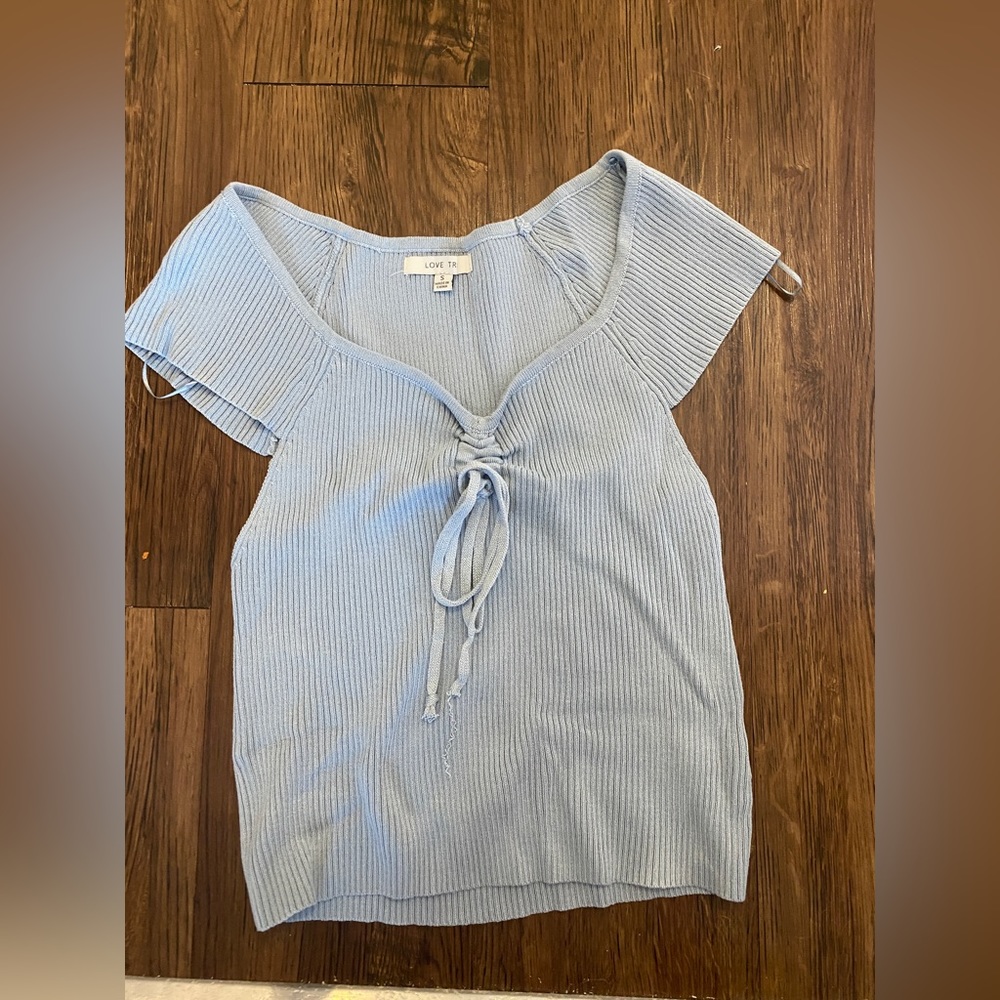 Cute blue shirt